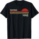Vintage 1995 Chest Stripe 27 Birthday T-Shirt - T-Shirt | Black