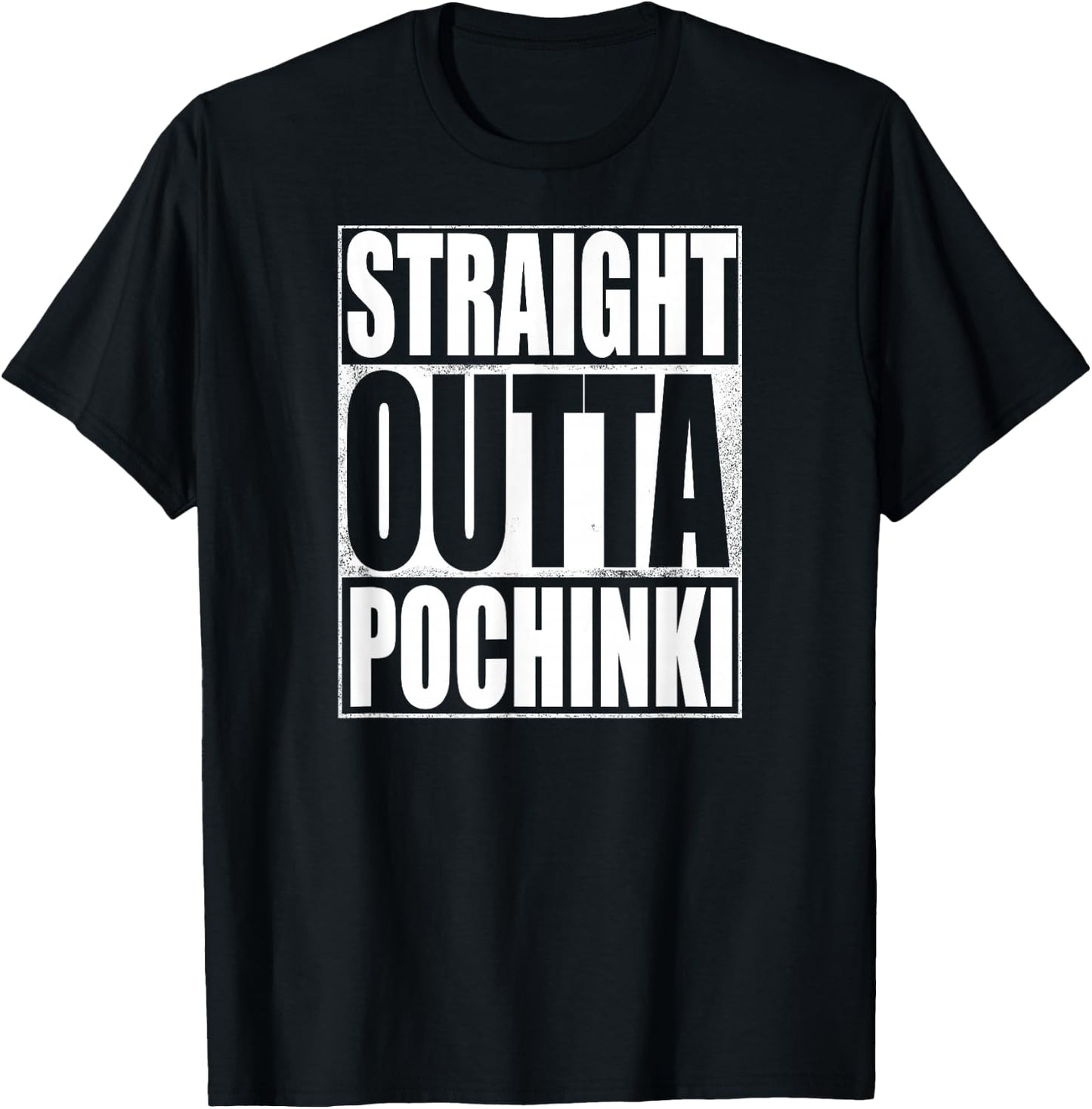 Straight Outta Pochinki Shirt T-Shirt - T-Shirt | Black