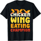 Chicken Wings Eating Champion Hot Wings Buffalo Wings T-Shirt - T-Shirt | Black