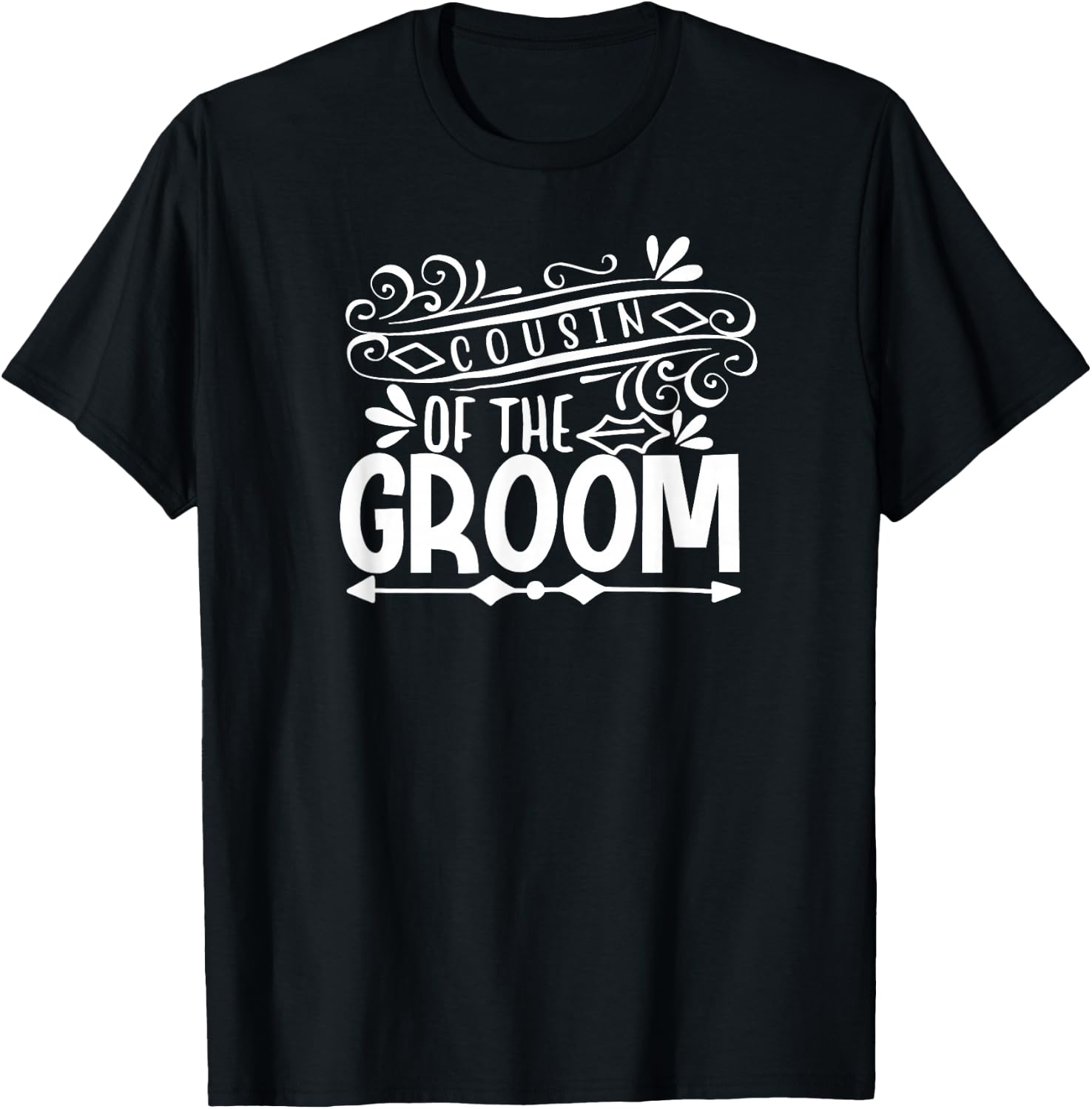 Cousin Of The Groom Wedding Gift Bachelorette Party T-Shirt - T-Shirt | Black