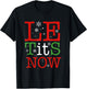 Let It Snow Funny Christmas Xmas Women Men Winter Snowflake T-Shirt - T-Shirt | Black