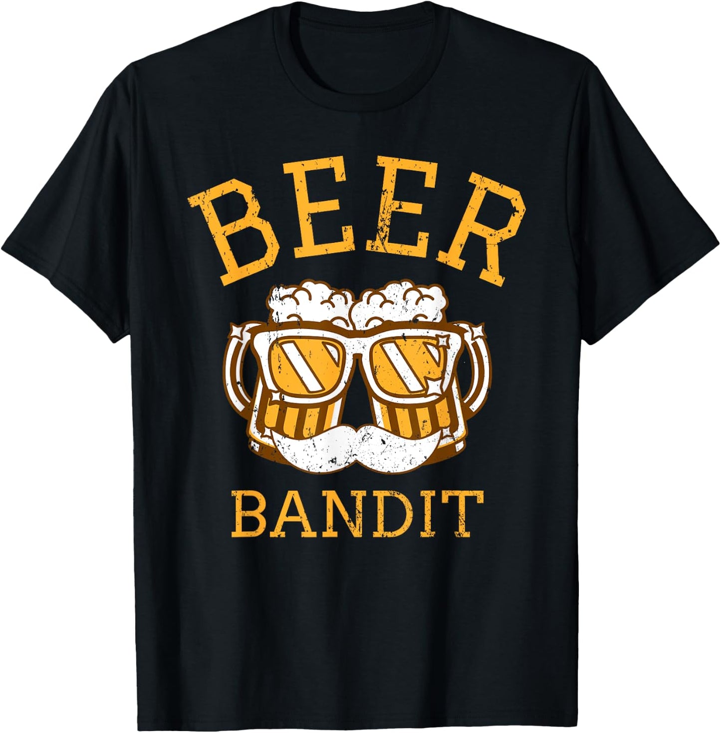 The Beer Bandit - Funny Beer Drinking T-Shirt - T-Shirt | Black