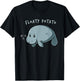 Flaoty Potato Manatee Funny Manati Manatee Chubby Mermaid T-Shirt - T-Shirt | Black