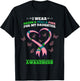 I Wear Green Teal Pink Daughter Metastatic Breast Cancer T-Shirt - T-Shirt | Black