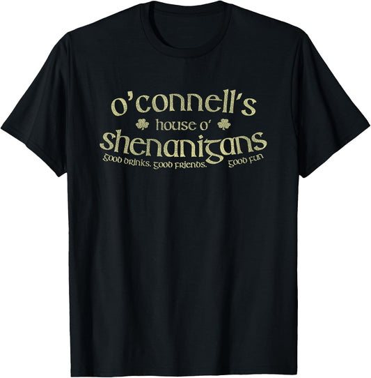 O'Connell's House O' Shenanigans Funny Irish Name T-Shirt - T-Shirt | Black