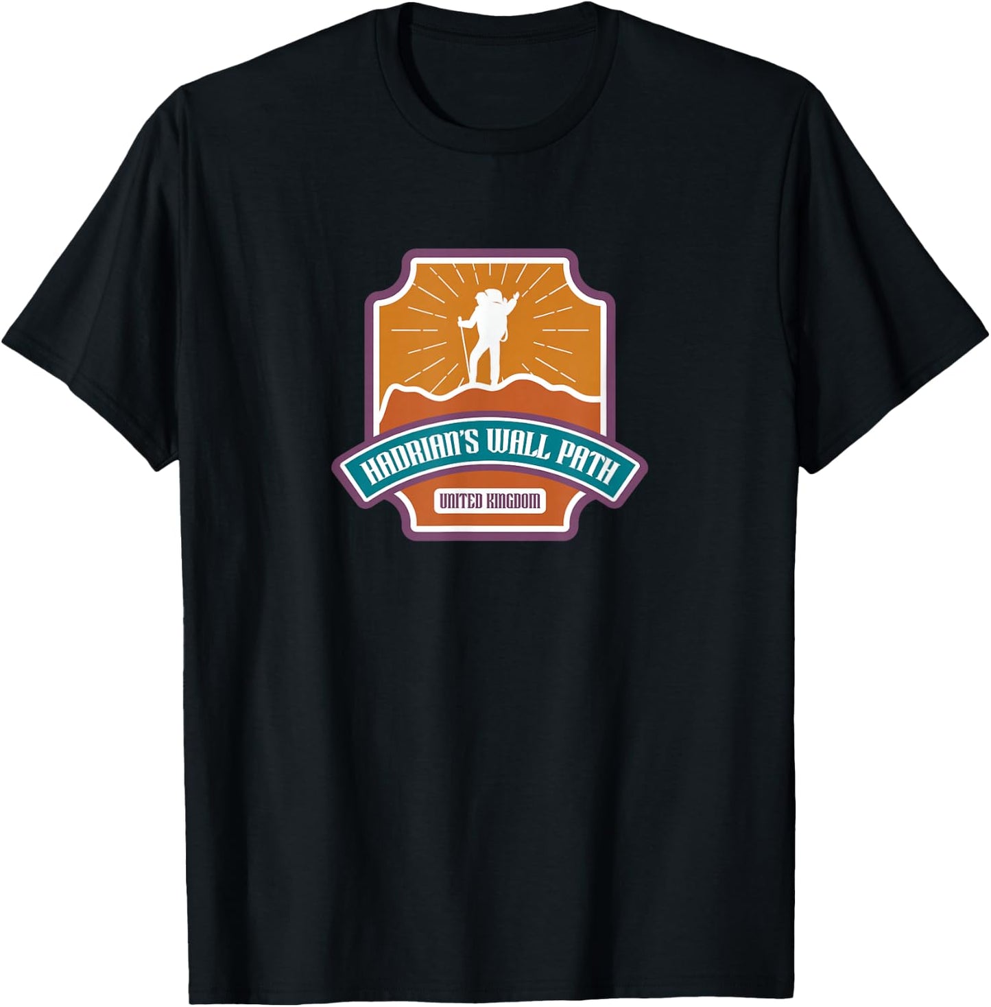 Hadrians Wall Path - United Kingdom T-Shirt - T-Shirt | Black