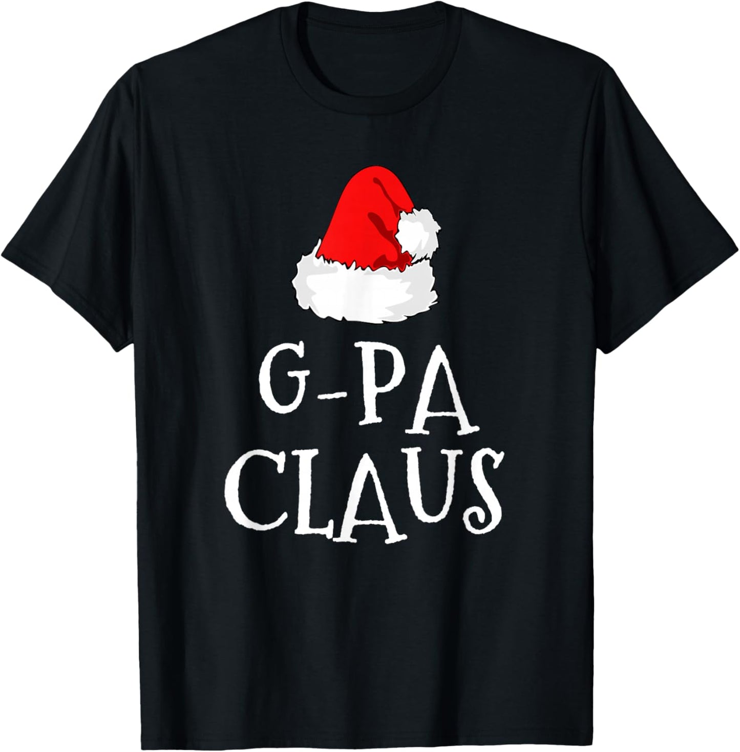 G-Pa Claus Christmas Santa's Pajama Family Matching GPa T-Shirt - T-Shirt | Black