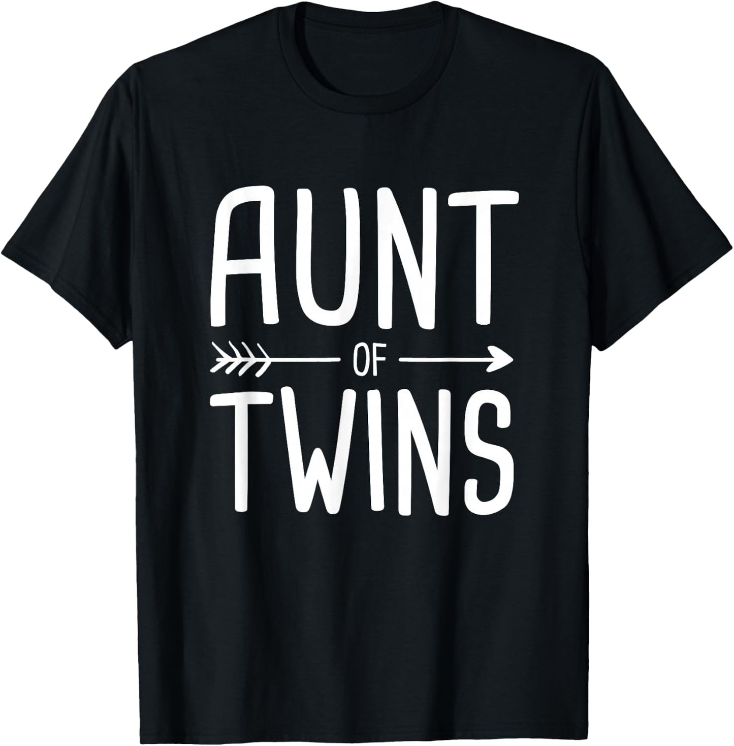 Aunt of Twins T-Shirt - T-Shirt | Black