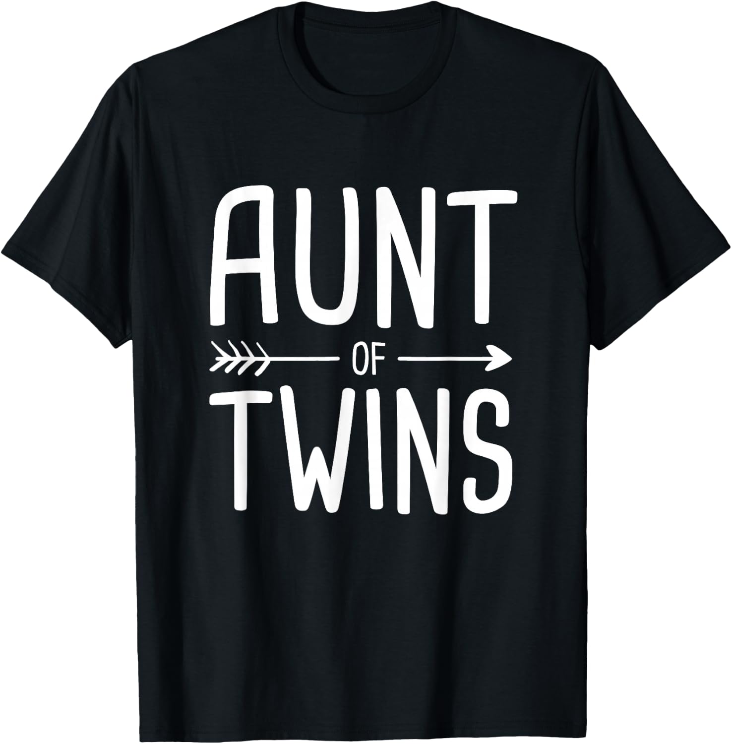 Aunt of Twins T-Shirt - T-Shirt | Black