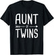 Aunt of Twins T-Shirt - T-Shirt | Black