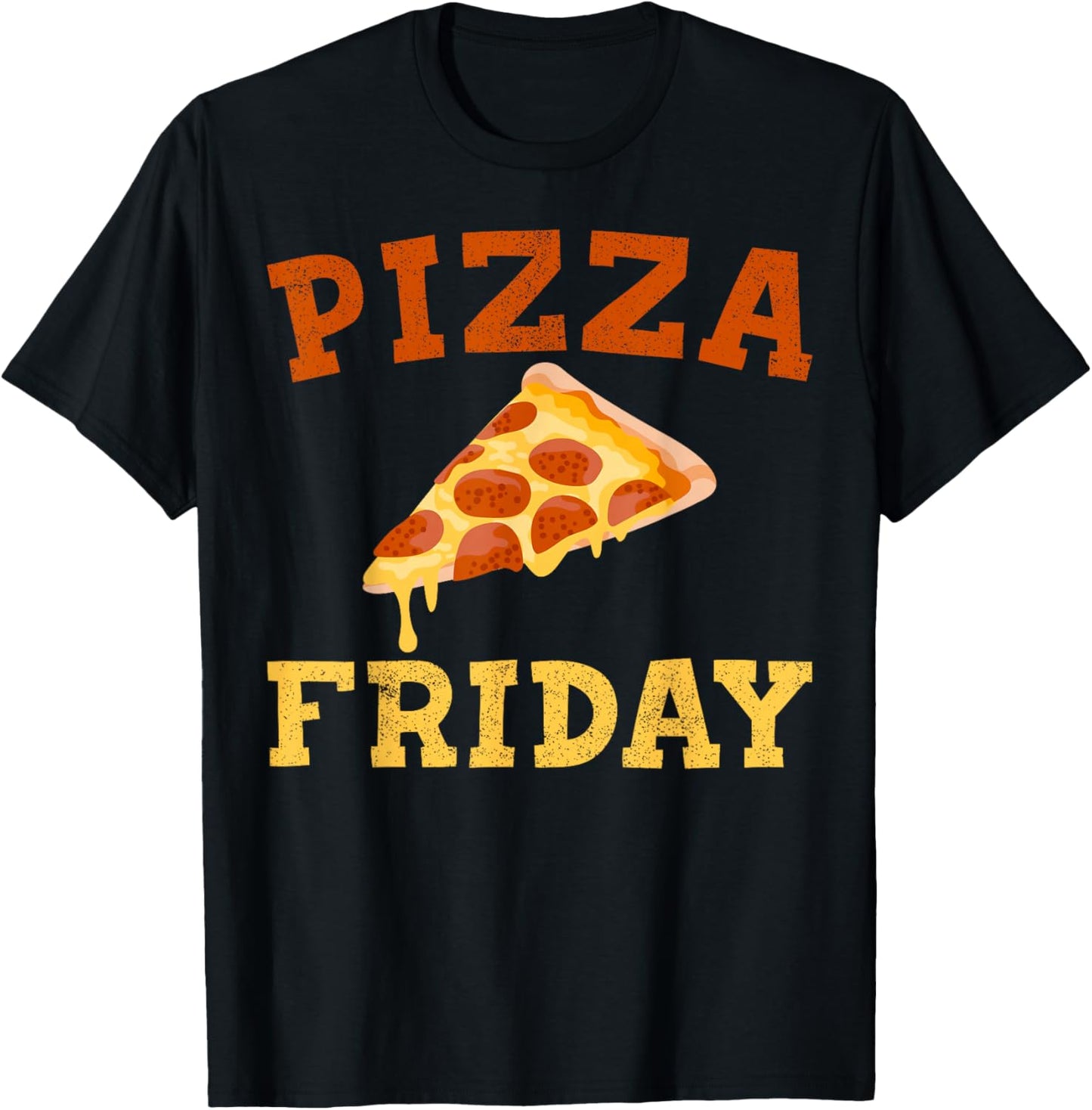 Funny Pizza Gift Women Cool Pizza Friday Food Pun T-Shirt - T-Shirt | Black