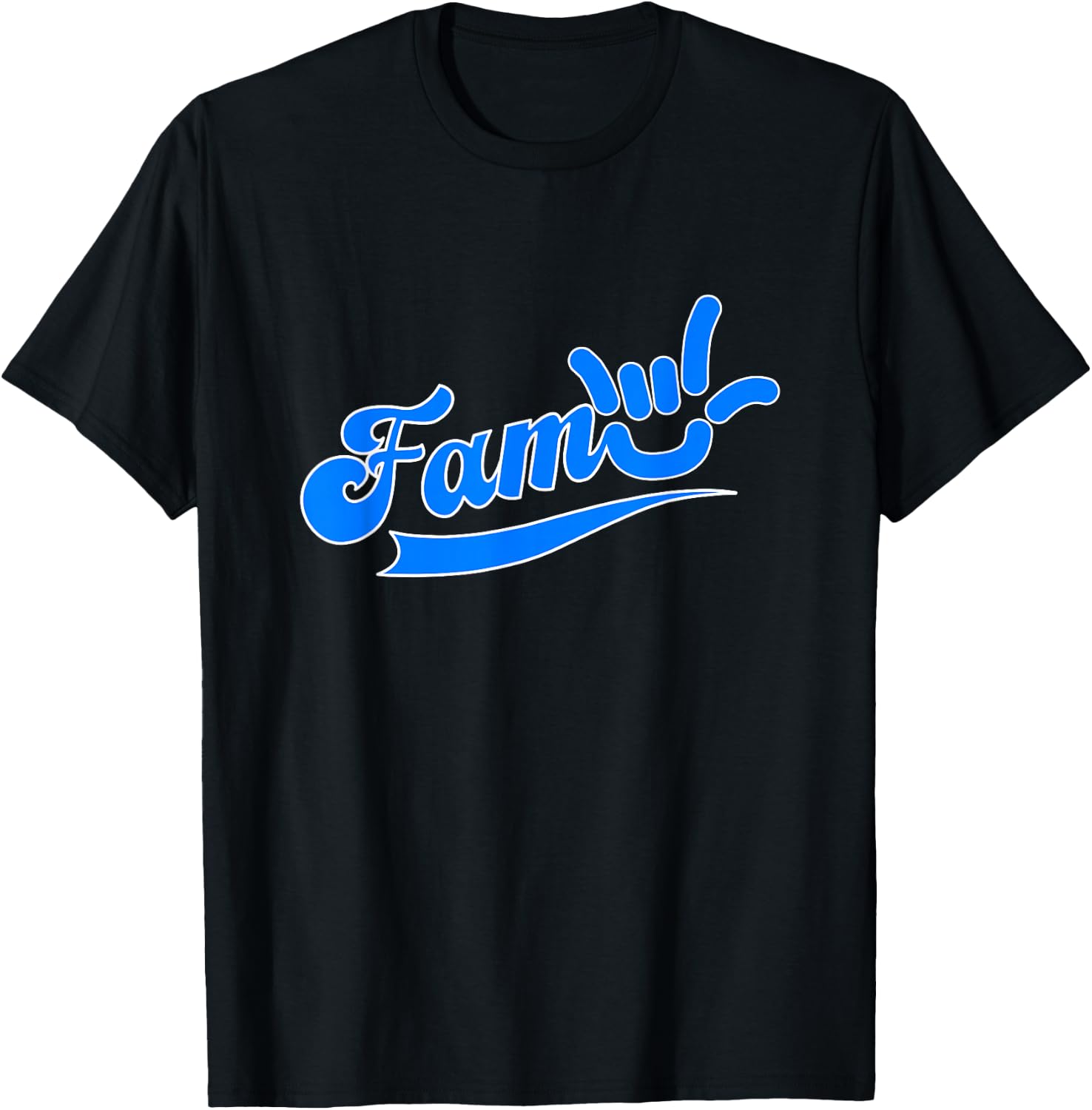 FamILY - I Love You ASL ILY T-Shirt - T-Shirt | Black