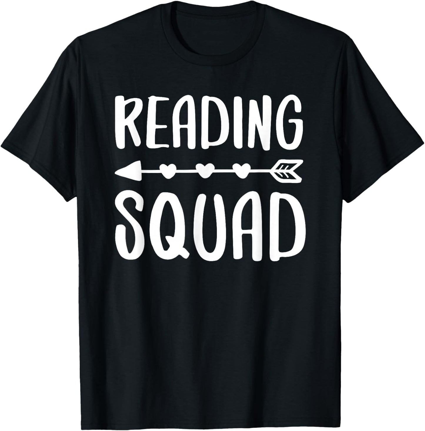 Reading Squad Shirt Literacy Lover Bookworm T-Shirt - T-Shirt | Black