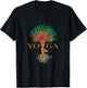 Tree of Life with Woman Yoga Chakra Haka Yoga T-Shirt - T-Shirt | Black