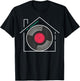House Music DJ Turntable T-Shirt - T-Shirt | Black