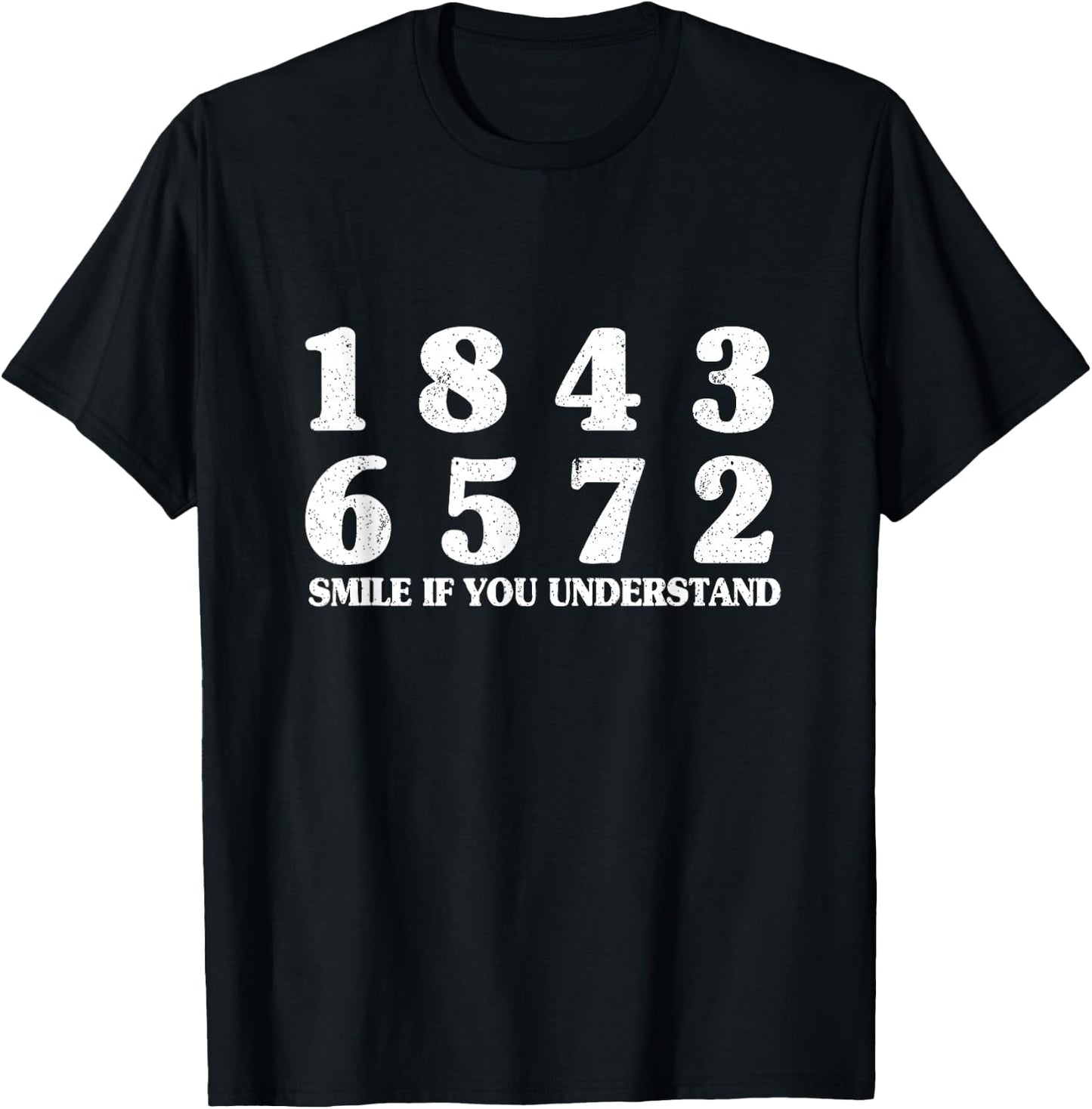 18436572 Smile If You Understand Firing Order V8 Big Block T-Shirt - T-Shirt | Black