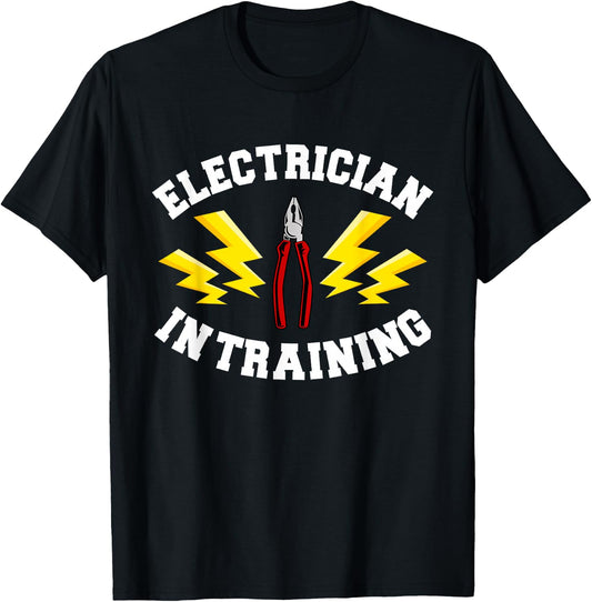 Electrician In Training Electrical Technician Electronics T-Shirt - T-Shirt | Black