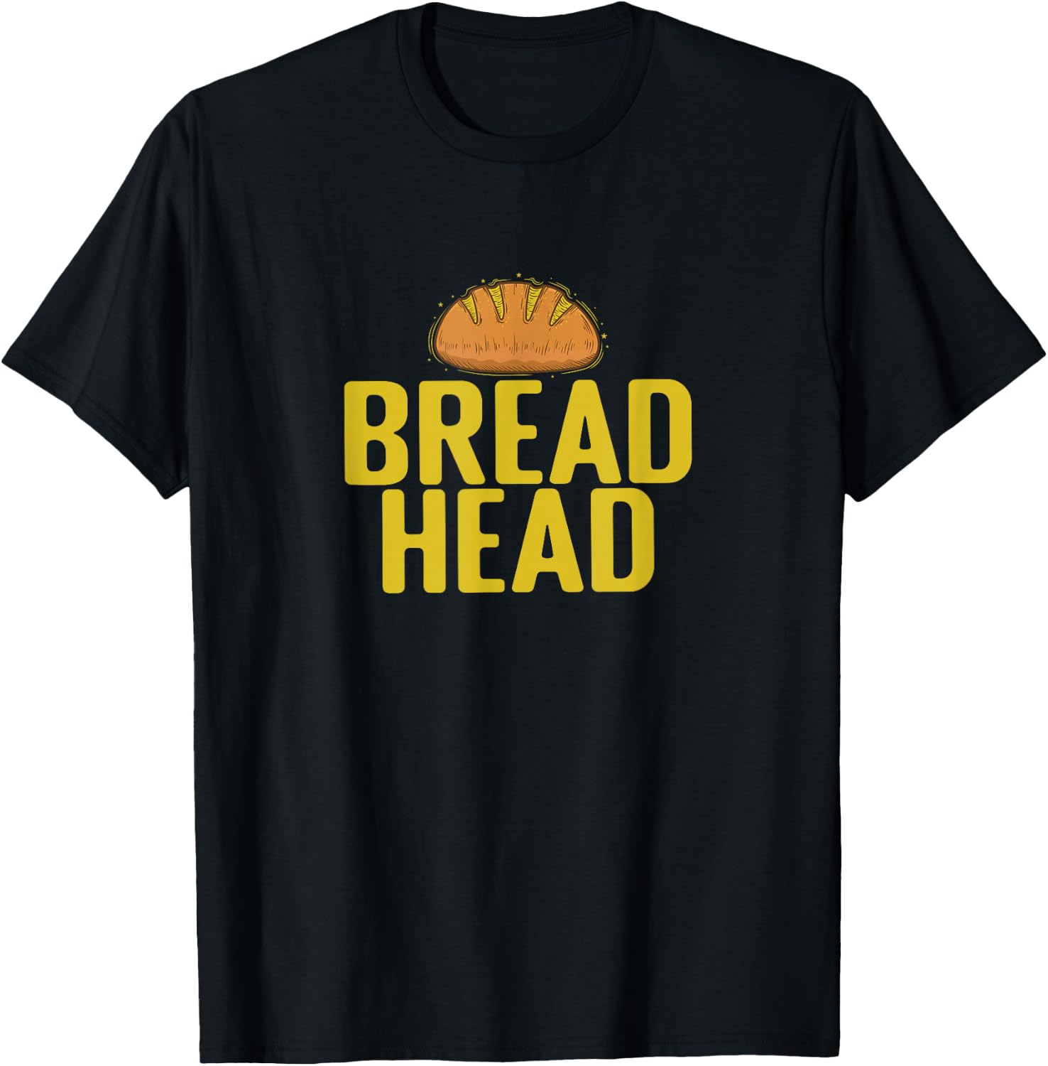 Bread Head Baker Baked Goods T-Shirt - T-Shirt | Black