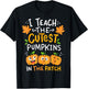 Teacher Halloween Pre-K Teacher Kindergarten Cutest Pumpkins Men Women Girls Kids T-Shirt - T-Shirt | Black