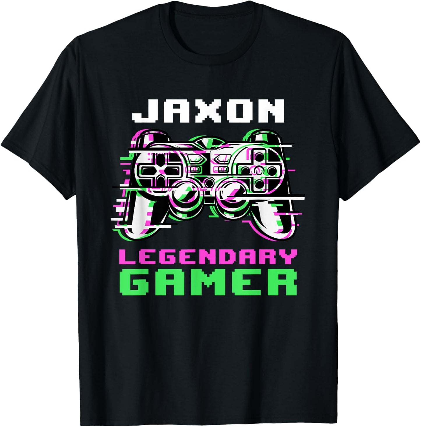 Jaxon - Legendary Gamer - Personalized T-Shirt - T-Shirt | Black