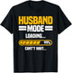 Husband Mode Loading 99% Can't Wait... Groom Wedding T-Shirt - T-Shirt | Black