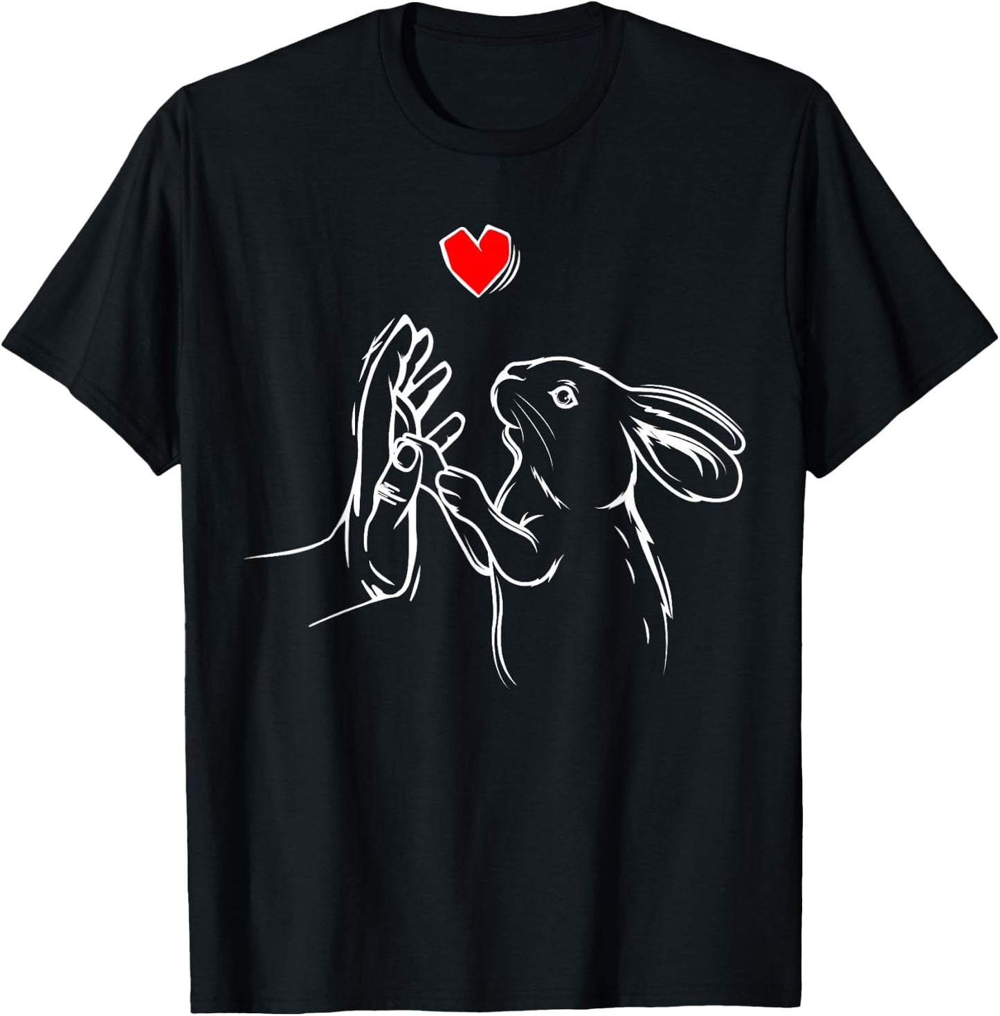 Rabbit Love Rabbit T-Shirt - T-Shirt | Black