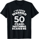 I've Been Married For 50 Years Nothing Scares Me Apparel T-Shirt - T-Shirt | Black