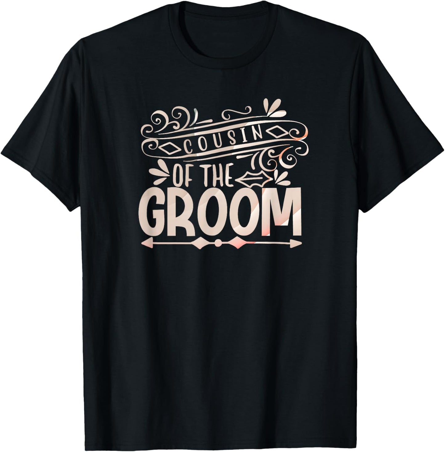 Cousin of the Groom Shirt Wedding Couples T-Shirt - T-Shirt | Black