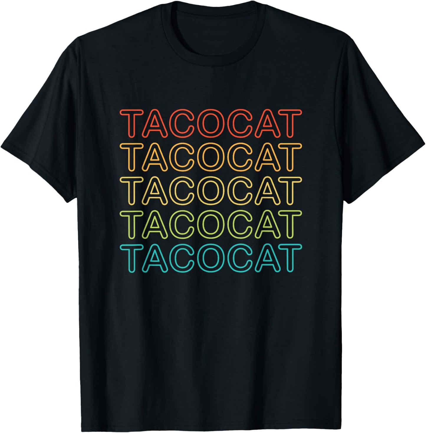 Vintage Taco Cat Shirt Tacocat Men Women Youth Kids T-Shirt - T-Shirt | Black