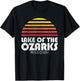 Lake of the Ozarks Missouri Retro Vintage Style Sunset T-Shirt - T-Shirt | Black
