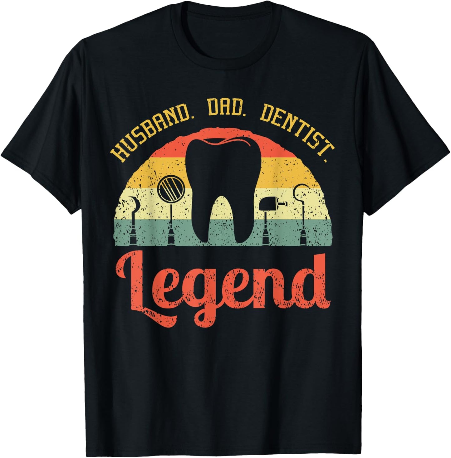 Dentist Dental Surgeon Dentistry Husband Dad Oral Hygiene T-Shirt - T-Shirt | Black