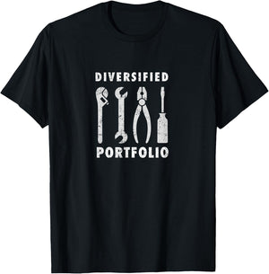 Handyman Funny Tools Diversified Portfolio T-Shirt - T-Shirt | Black