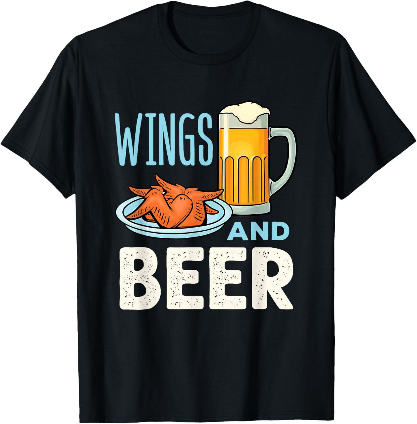 Wings and Beer T-Shirt - T-Shirt | Black