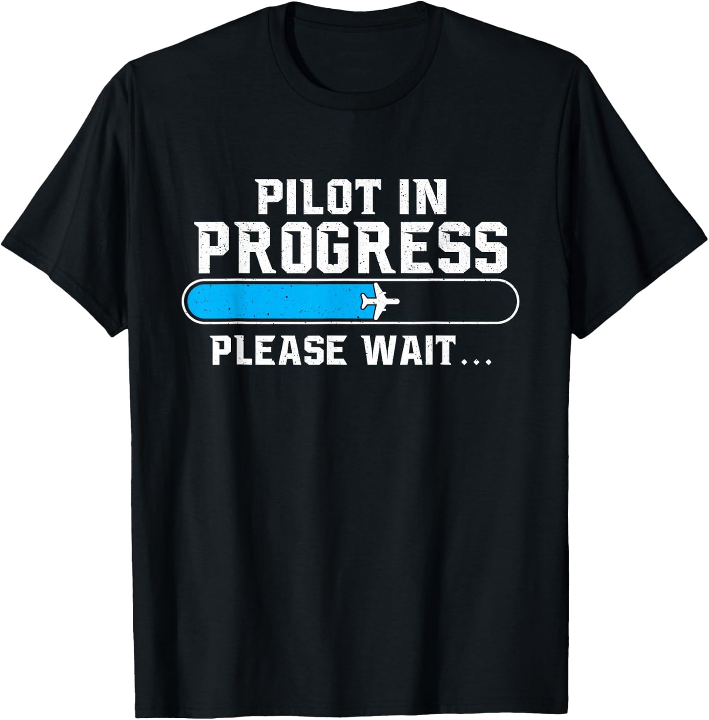 Pilot in Progress - Airline Pilot Aviation Aircraft Lover Small T-Shirt - T-Shirt | Black
