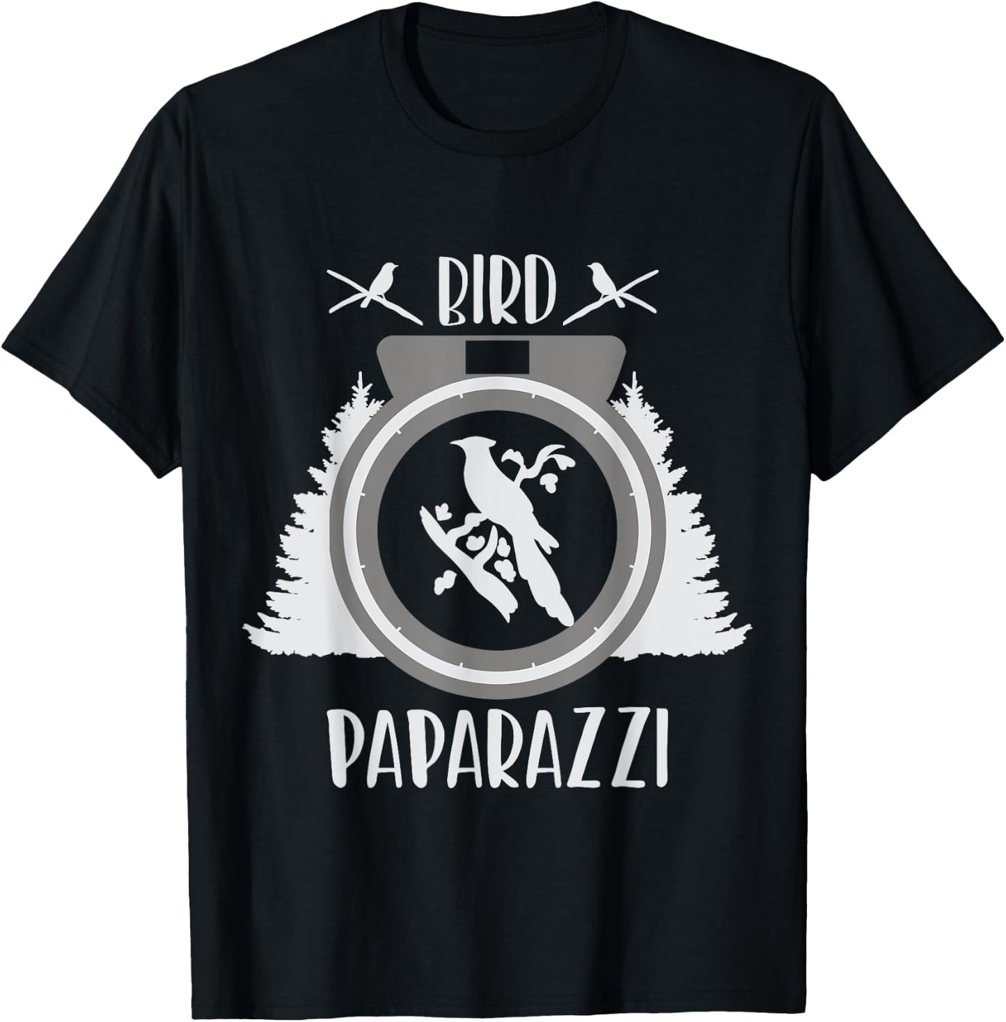 Bird Photographer Bird Paparazzi funny Bird Photography T-Shirt - T-Shirt | Black