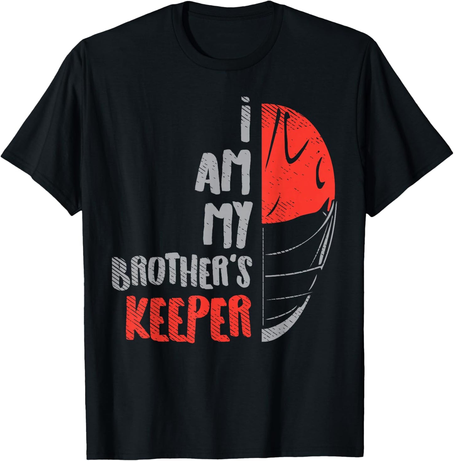 My Brother's Keeper Lacrosse Funny Defense Lax Goalie Gift T-Shirt - T-Shirt | Black