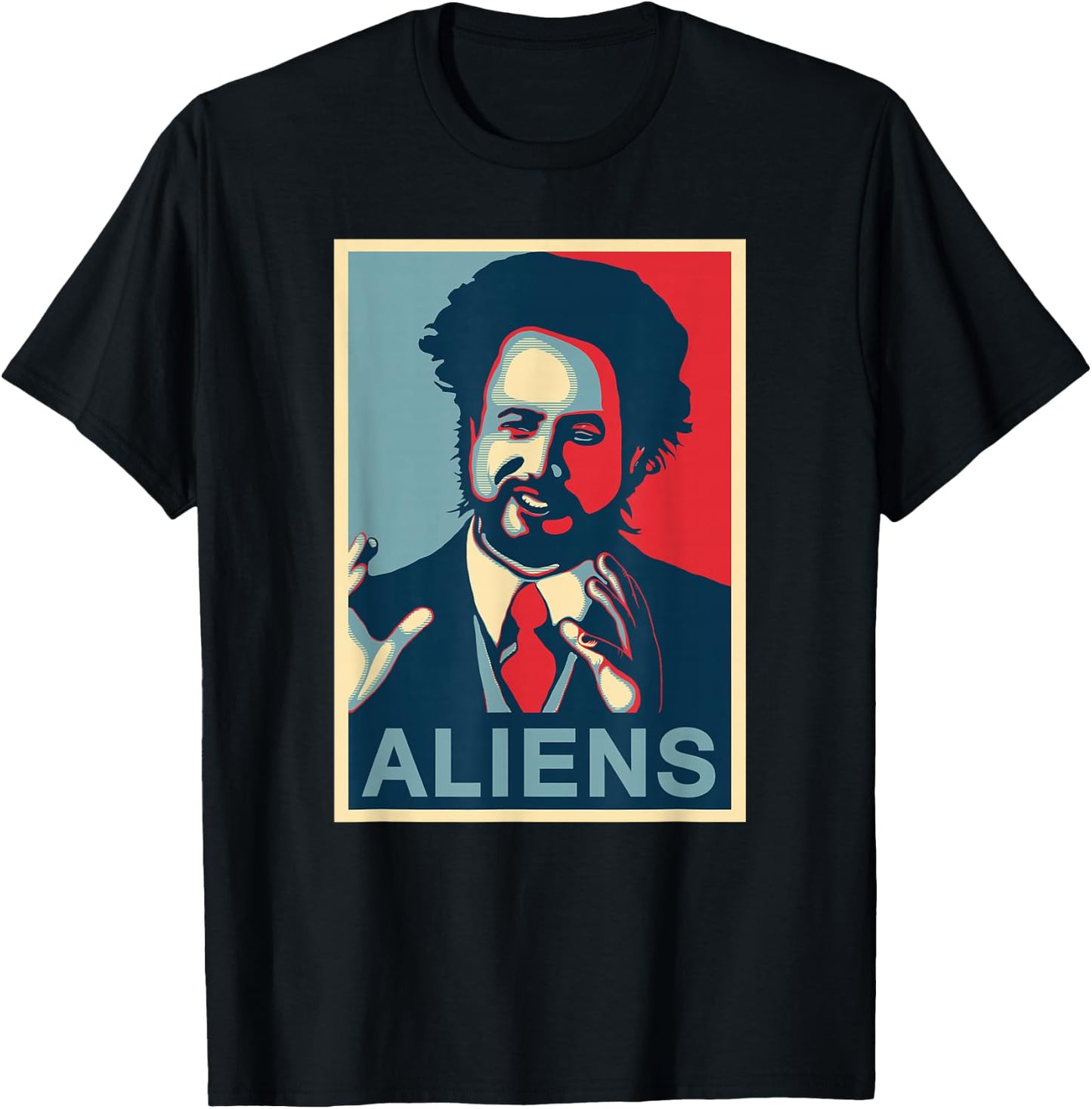 Because Aliens Funny Ancient Astronaut Conspiracy T-Shirt - T-Shirt | Black