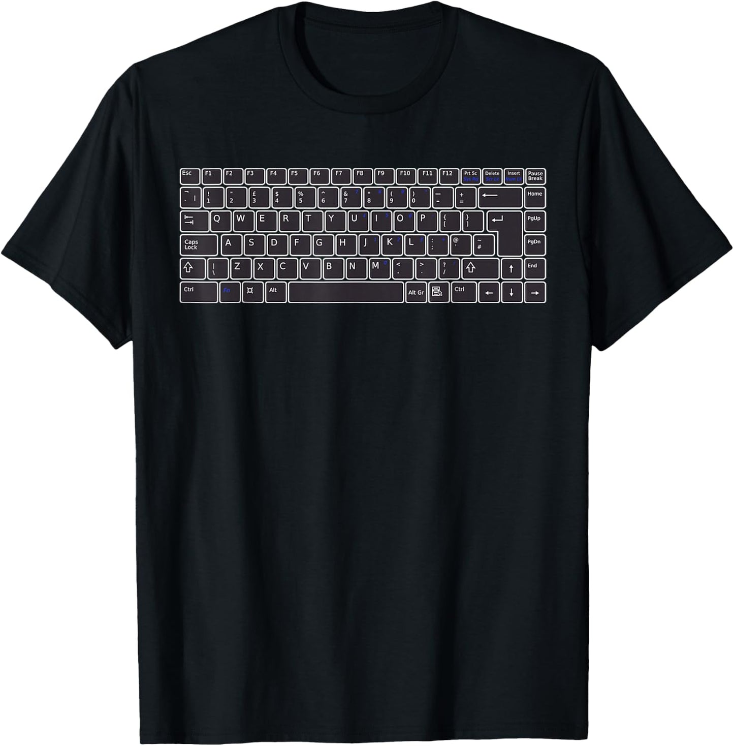 PC Computer Keyboard Buttons T-Shirt - T-Shirt | Black