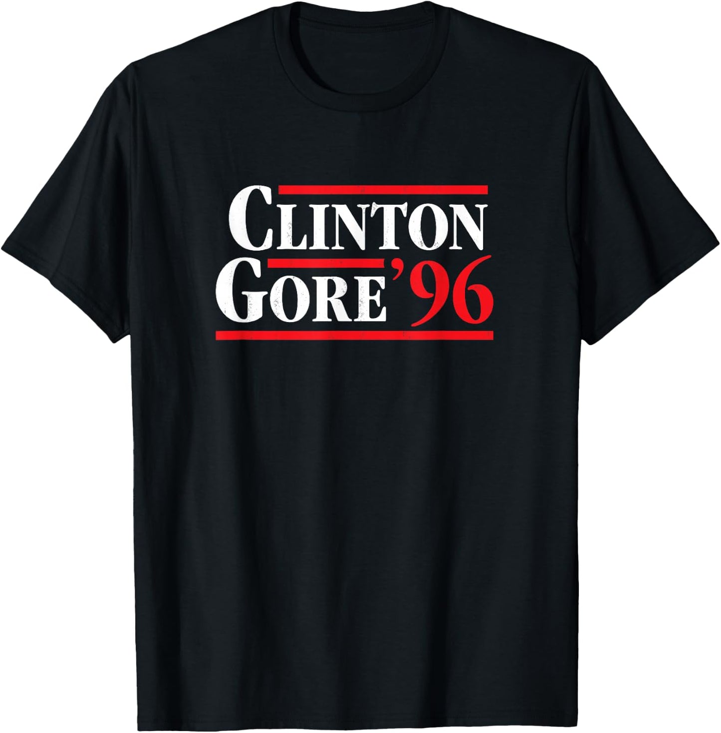 Bill Clinton 1996 Retro Presidential Campaign T-Shirt - T-Shirt | Black