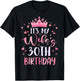It's My Wife's 30th Birthday Pink Happy 30 Years Old T-Shirt - T-Shirt | Black