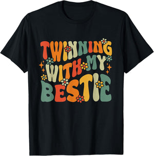 Matching Twins Friend Spirit Week Twinning with My Bestie T-Shirt - T-Shirt | Black