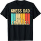 Cool Chess Lover Art For Dad Men Father Novelty Chess Player T-Shirt - T-Shirt | Black