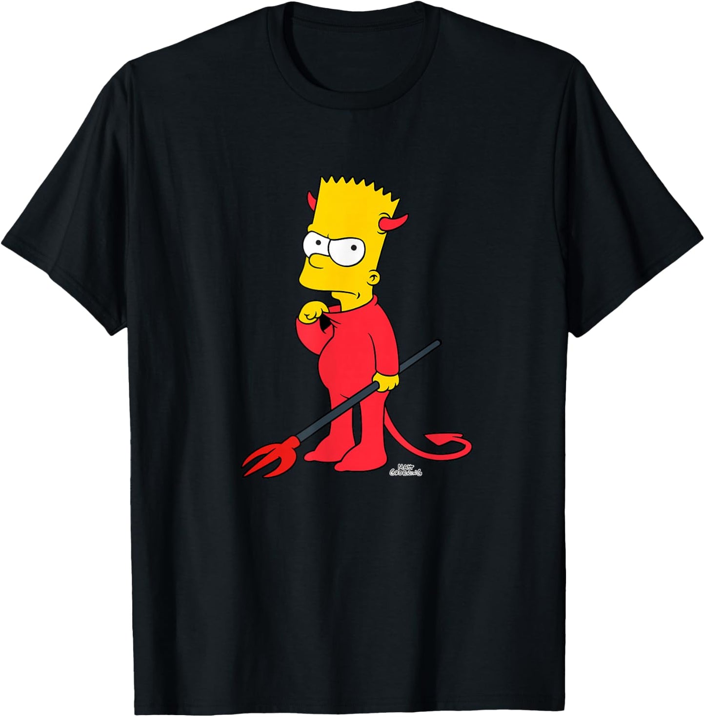 The Simpsons Bart Devil Suit Treehouse of Horrors Halloween T-Shirt - T-Shirt | Black