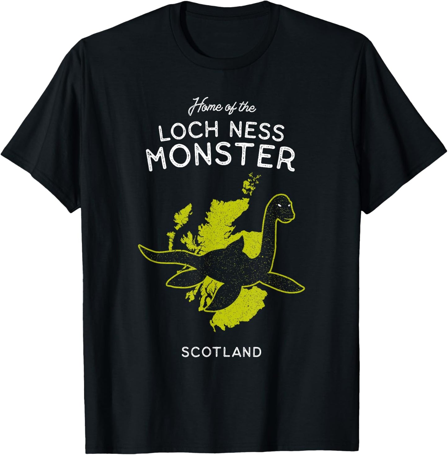 Home of the Loch Ness Monster – Scotland UK Cryptid T-Shirt - T-Shirt | Black
