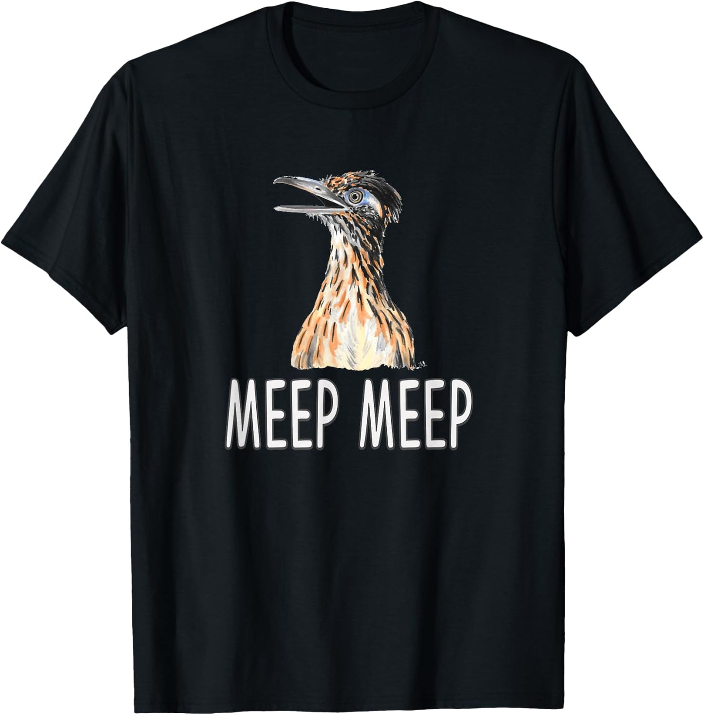 Meep Roadrunner Bird Beep T-Shirt - T-Shirt | Black