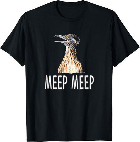 Meep Roadrunner Bird Beep T-Shirt - T-Shirt | Black