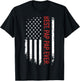 Best pap pap ever with us american flag for father's day T-Shirt - T-Shirt | Black