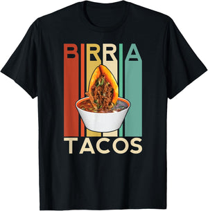 Birria Tacos Mexican Beef Stew Mexican Chivo Truck Street T-Shirt - T-Shirt | Black