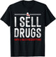 Funny Drug Design Pharmacist Men Women Pharmacy Technician T-Shirt - T-Shirt | Black