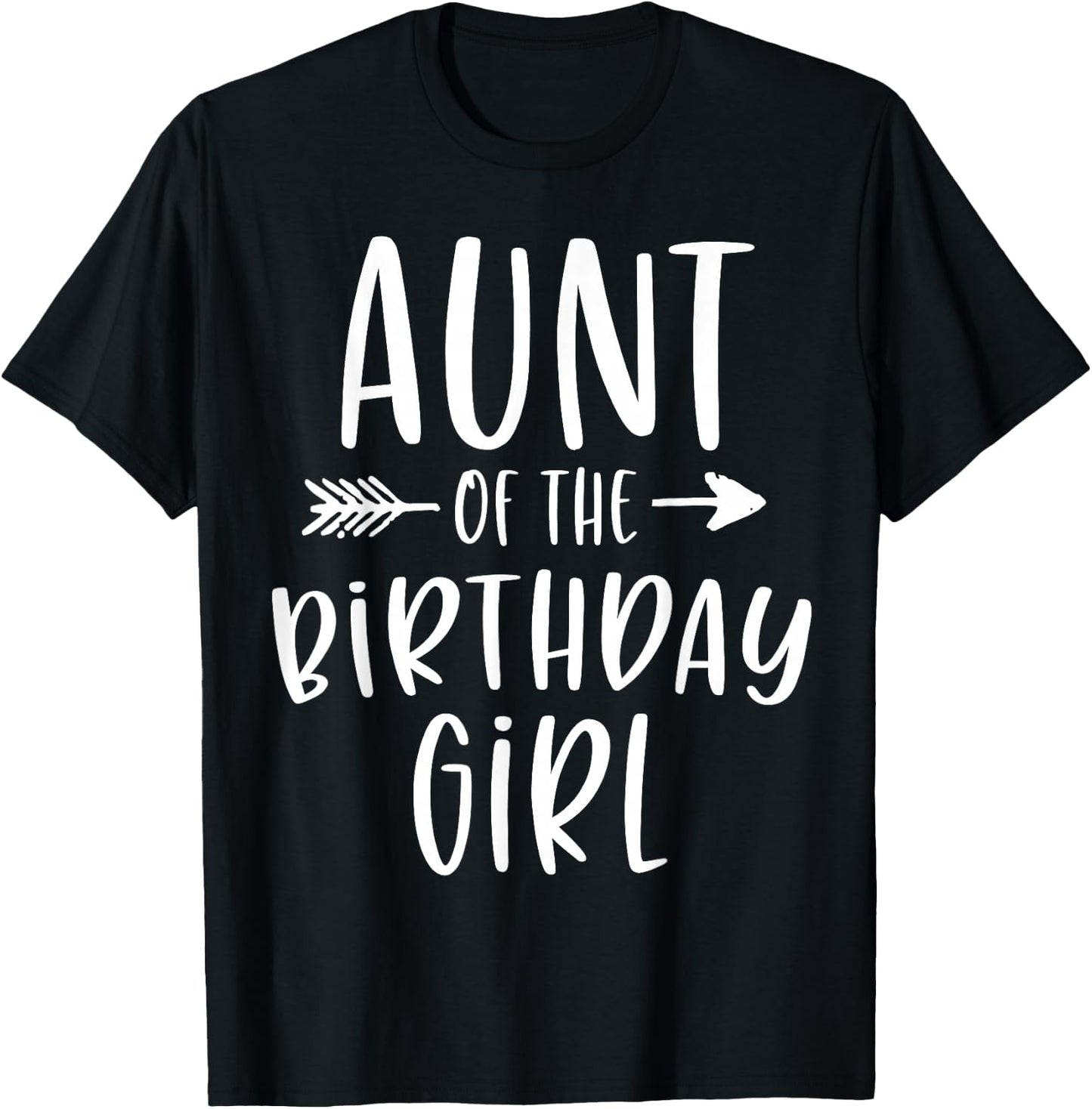 Aunt of the Birthday Girl Aunt and Niece Bday Party T-Shirt - T-Shirt | Black